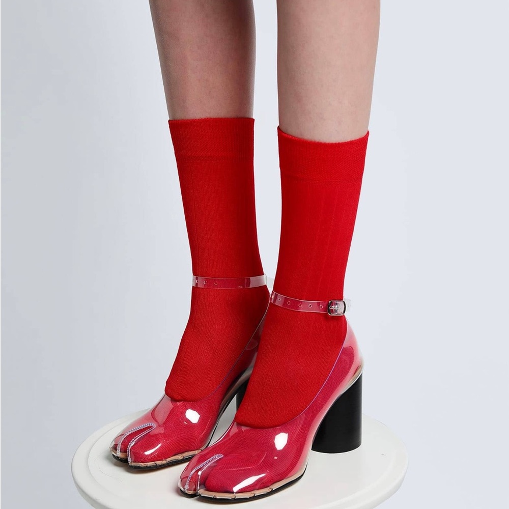 NIB Maison Martin Margiela Tabi Mary Jane Sandals Heels